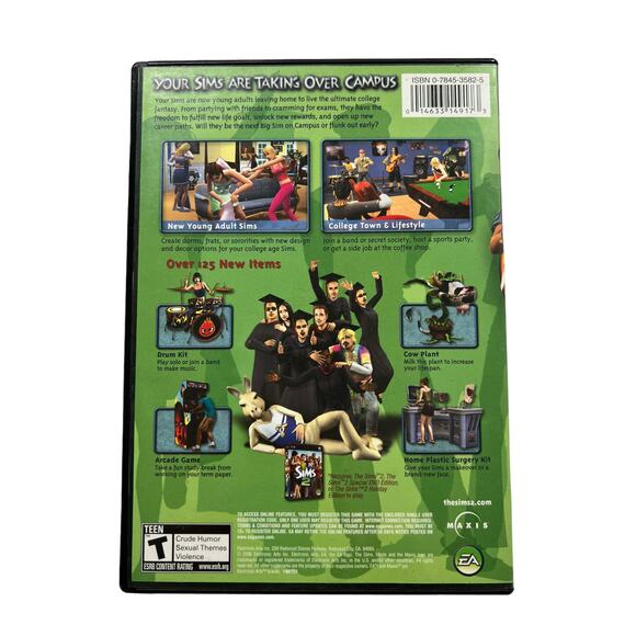 The Sims 2 University Expansion Pack PC CD-ROM - Picture 2 of 3